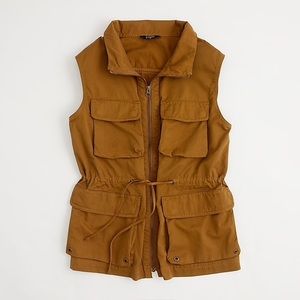 J Crew Twill Utility Vest - Medium